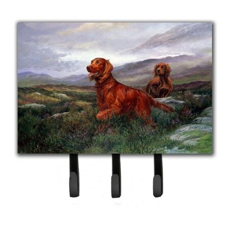 Carolines Treasures Carolines Treasures HEH0081TH68 Irish Setters by Elizabeth Halstead Leash or Key Holder HEH0081TH68